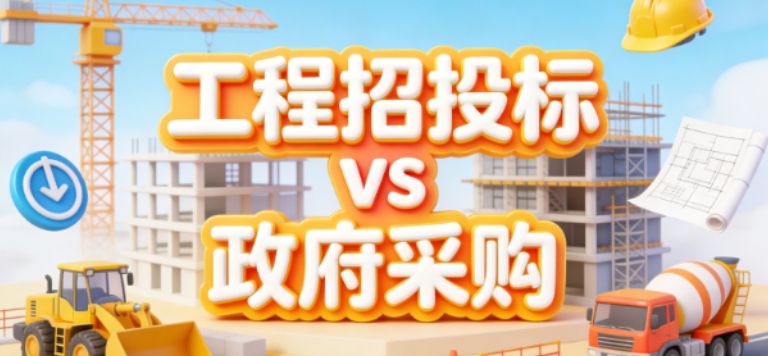 工程招投标 vs 政府采购招投标，这 3 点区别你必须知道