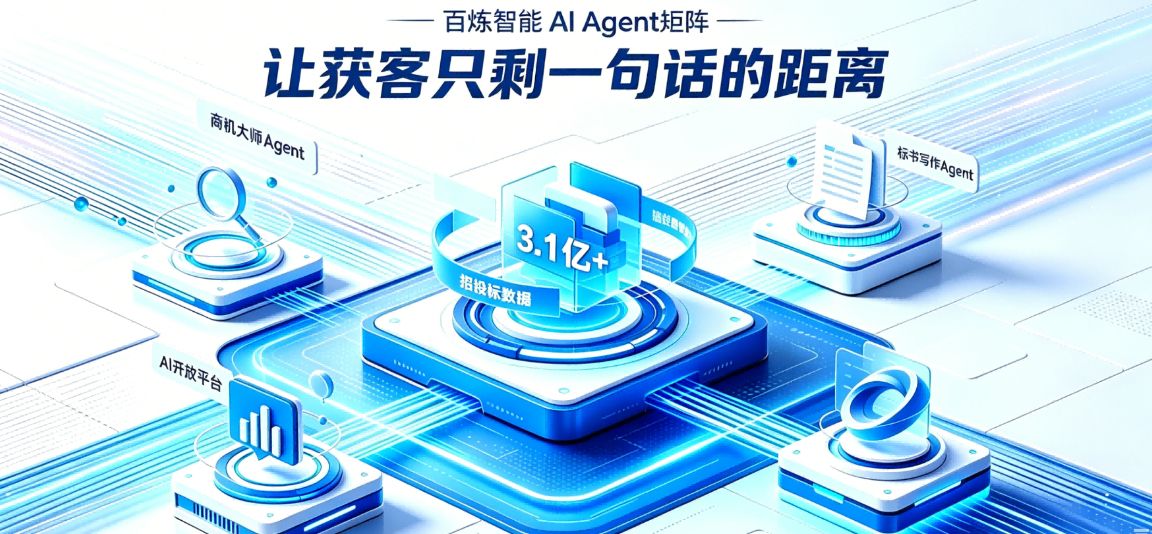 百炼智能发布AI Agent矩阵，让获客只剩“一句话的距离”